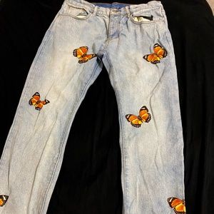 34x32 m n m l butterfly denim